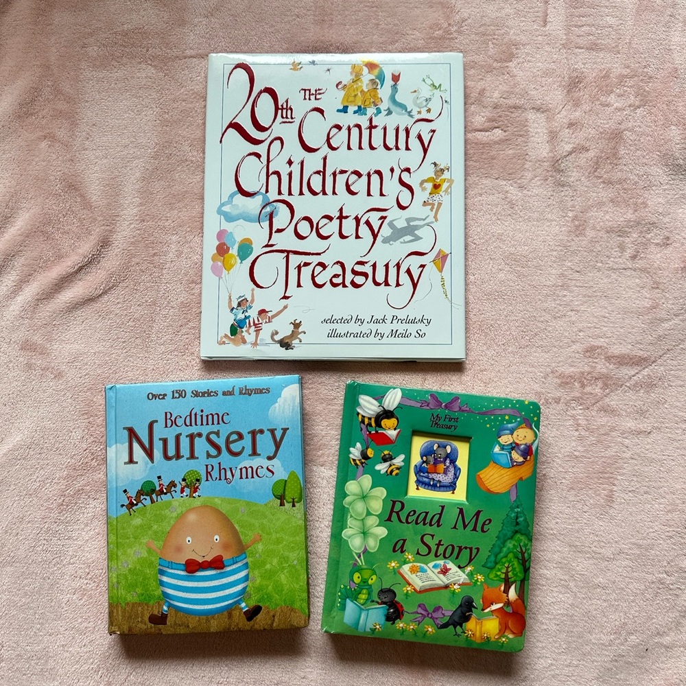 Children Nursery rhymes poetry hard cover books
